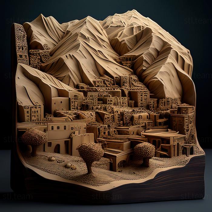 3D модель Кабул Афганістан (STL)
